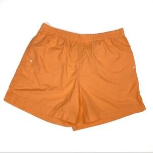 Columbia Orange 5" Inseam Lightweight Athletic Shorts Quick Dry Womens Medium